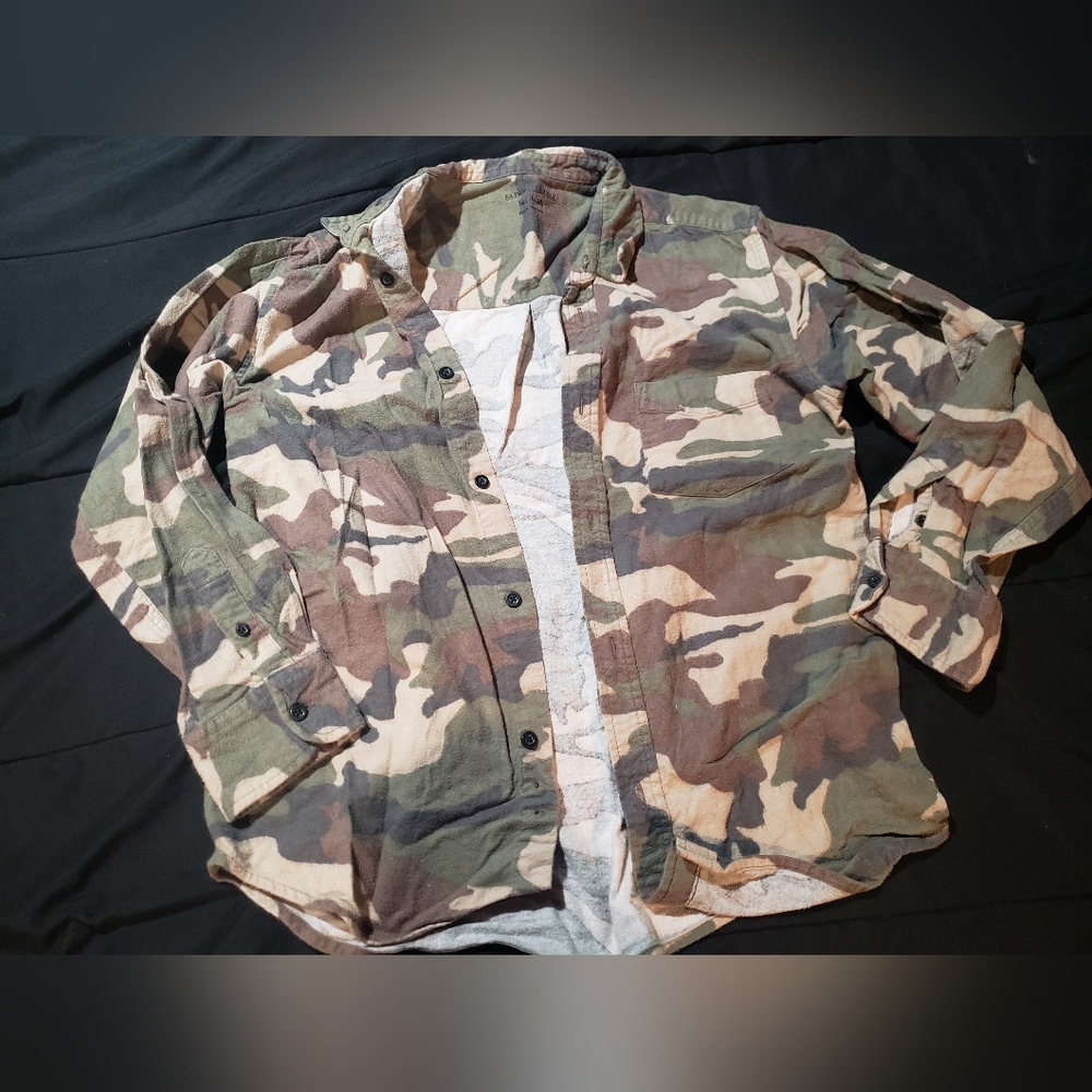 Camouflage Young Mens Jacket/Button Down shirt • XL 16/18